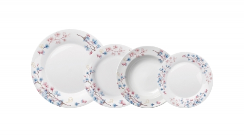 Pratos decorados opaline