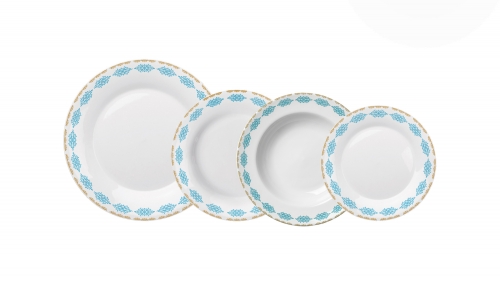 Pratos decorados opaline
